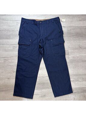 Duluth Trading Flex Fire Hose Relaxed Fit Cargo Work Pants Mens Size 44 x 32 NWT